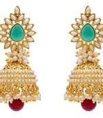 Beautiful Antique Golden Pearls Jhumka