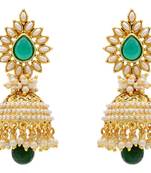 Beautiful Antique Golden Pearls Jhumka