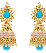 Beautiful Antique Golden Pearls Jhumka