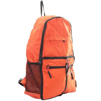 Deep Solid Orange Multipurpose Folding Bag 1