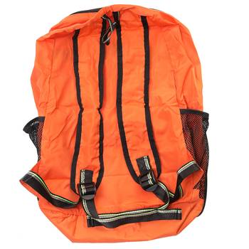 Deep Solid Orange Multipurpose Folding Bag 4
