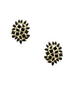 Black CZ AD American Diamond Stud Earrings Jewellery For Women