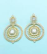 Clear CZ AD American Diamond Dangle Earrings Jewellery For Women