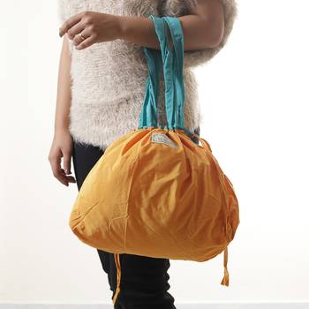 Tangy Orange Multipurpose Folding Bag 5