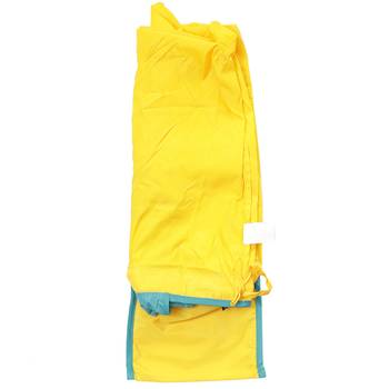 Shinny Yellow Solid Patterened Multipurpose Folding Bag 3