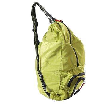 Enchanting Solid Green Multi Pocket Folding Bag 3