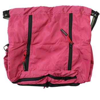 Pretty Solid Pink Shade Multipurpose Folding Bag 3