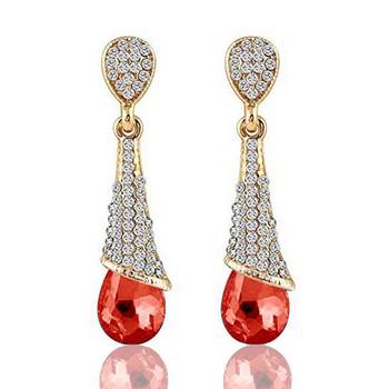Red Crystal Earrings 1