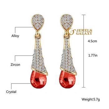 Red Crystal Earrings 3