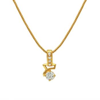 White cubic zirconia pendants 1