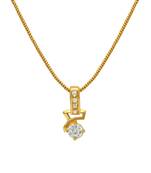 White cubic zirconia pendants