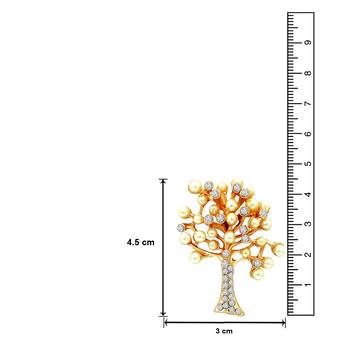 White crystal brooch 4