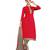 Red embroidered chanderi salwar with dupatta