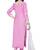 Pink embroidered cotton salwar with dupatta