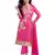 Pink Embroidered Chanderi Salwar With Dupatta