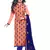 Orange Embroidered Chanderi Salwar With Dupatta