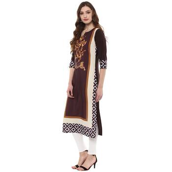 multicolor faux_crepe crepe stitched kurti 3