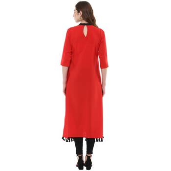 multicolor faux_crepe crepe stitched kurti 2
