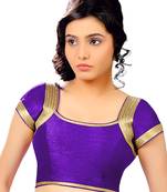 brinjal banglory plain unstitched blouse