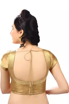 Copper  Banglory Plain Unstitched Blouse