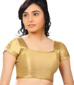 Gold Banglory Plain Unstitched Blouse
