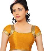 mustard banglory plain unstitched blouse