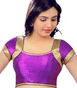 purple banglory plain unstitched blouse
