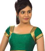 rama green banglory plain unstitched blouse