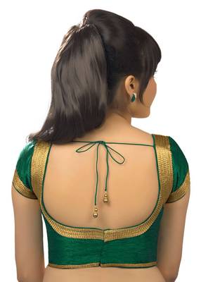 rama green banglory plain unstitched blouse 2
