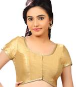 gold banglory plain unstitched blouse