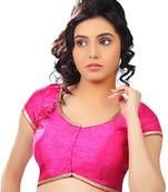 pink banglory plain unstitched blouse