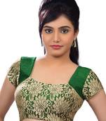 Green Banglory Plain Unstitched Blouse