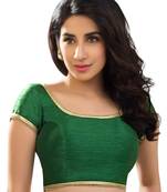 Green Banglory Plain Unstitched Blouse