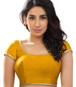 mustard banglory plain unstitched blouse