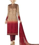 Multicolor Floral Print Cotton Salwar With Dupatta