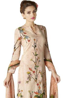 Multicolor Floral Print Cotton Salwar With Dupatta 2