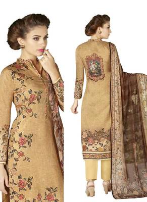 Multicolor Floral Print Cotton Salwar With Dupatta 2
