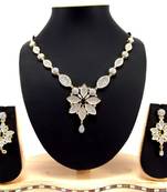 american diamond setting stones sapphire blue necklace