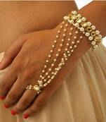 White pearl haath-phool-hath-panja