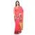 Pink embroidered banarasi saree with blouse