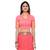 Pink embroidered banarasi saree with blouse