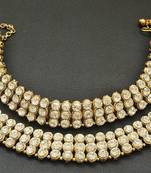 White colour Jodha's Anklets