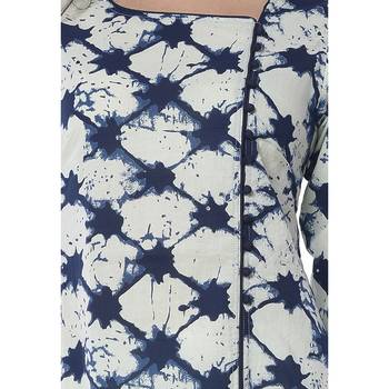 Dark blue printed cotton stithced kurtas-and-kurtis 5