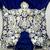 Blue Georgette Embroidered Semi Stitched Party Wear Gown