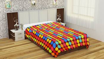  multicolour polka print  ploycotton dohar 1