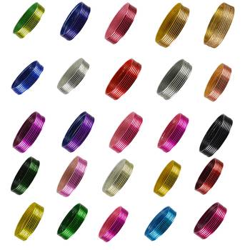 Multi Plain Brass Bangle 1