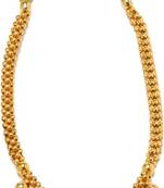 kolhapuri half spiral golden copper thushi necklace