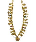 kolhapuri golden lac saaj necklace