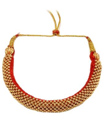 kolhapuri Combo Traditinal golden copper Saaj And Valsari thushi necklace 3
