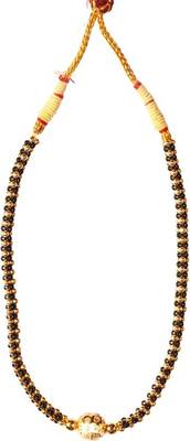 Kolhapuri traditional black brass gunda thushi necklace 1